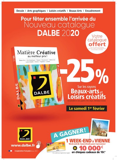 Nouveau catalogue Dalbe et journ�e exceptionnelle � -25%